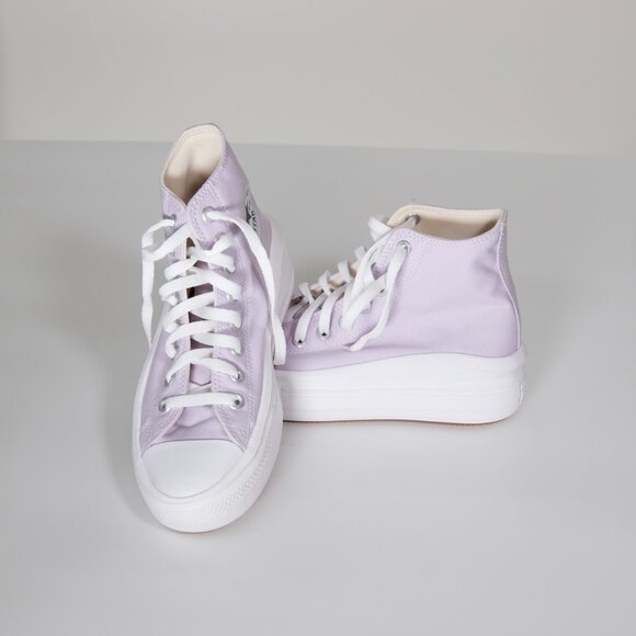 Converse Chuck Taylor Platform High Tops in Lavender - Picture 3 of 4